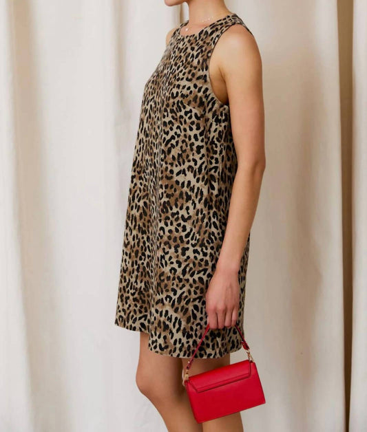 Katlaya Sleeveless Animal Print Dress