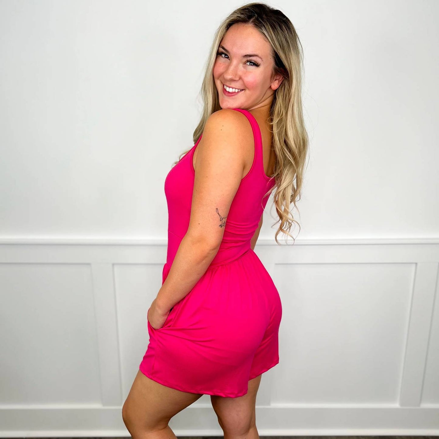 Sleeveless Cutout Padded Romper