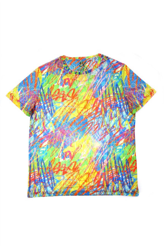 Bright Colors Print T-shirt