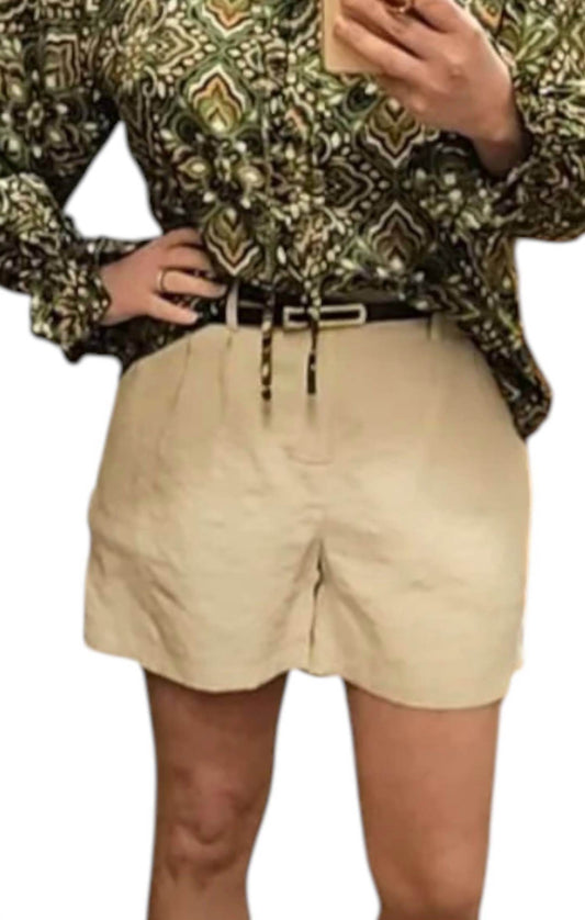 L&C Fashion - Tailored Shorts With Belt - Rack Hunt -