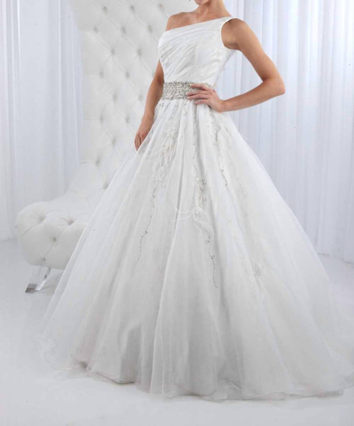 One-shoulder Wedding Ball Gown