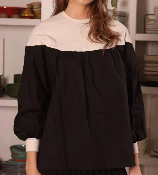 Cotton And Rib Top