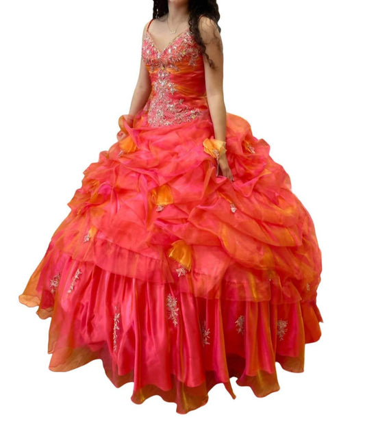 House of Wu - Quinceañera V-Neck Dress - Rack Hunt
