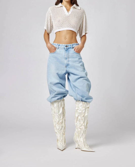 Pearl Crop Knit Top