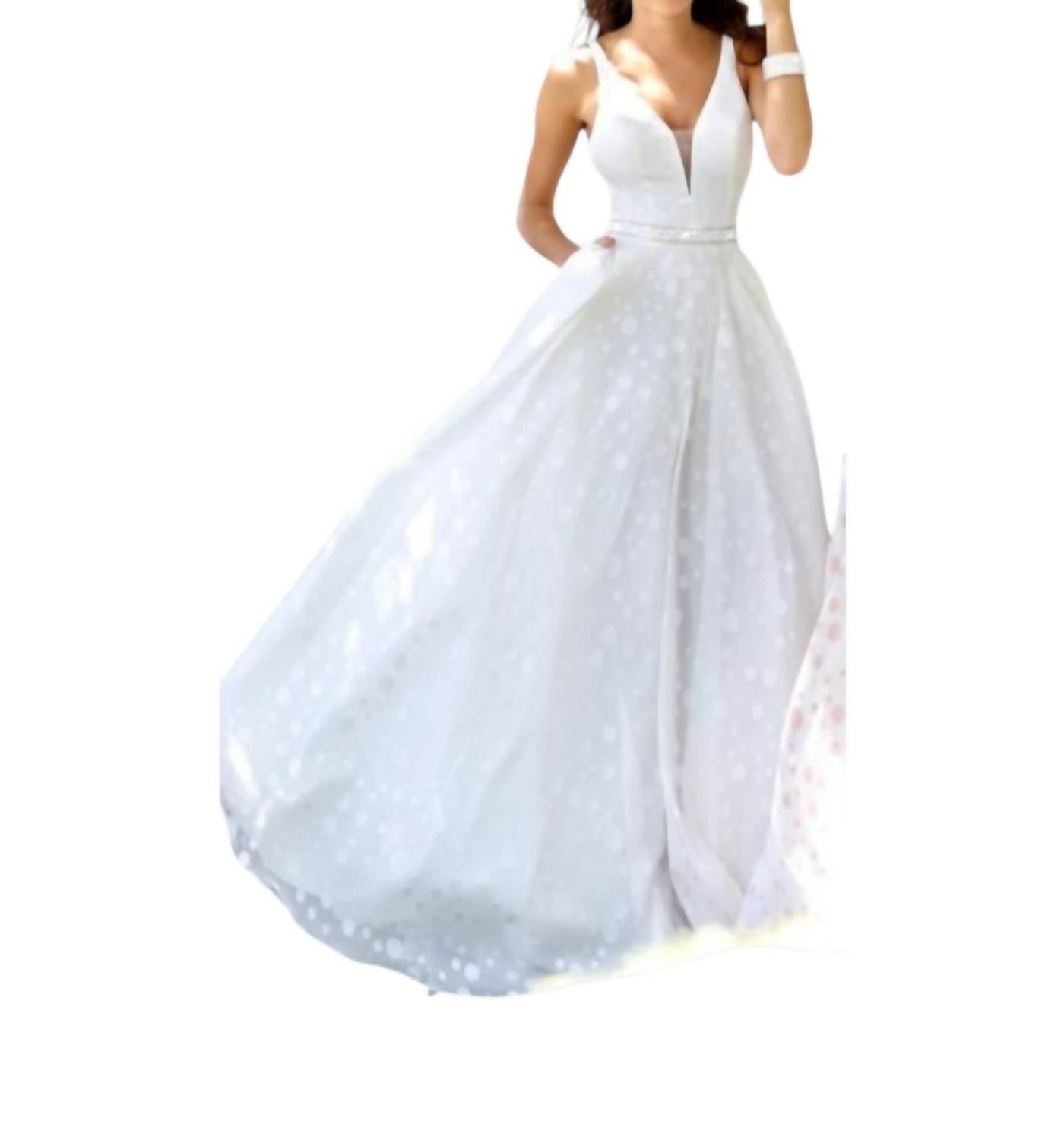 Elegant Printed Sleeveless Gown