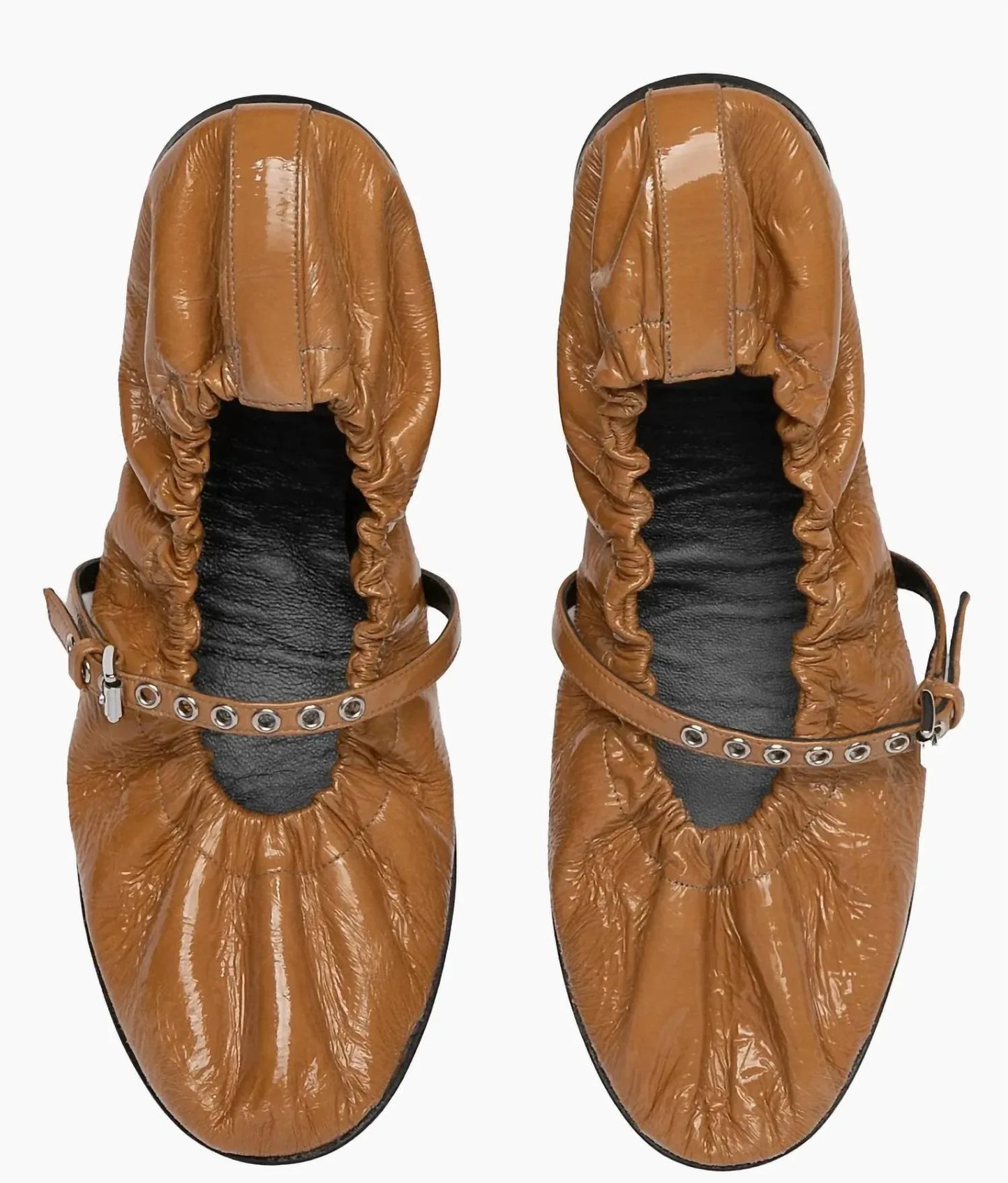 PIERRE HARDY - Women's Margot Patent Leather Ballet Flats - side view - Rack Hunt