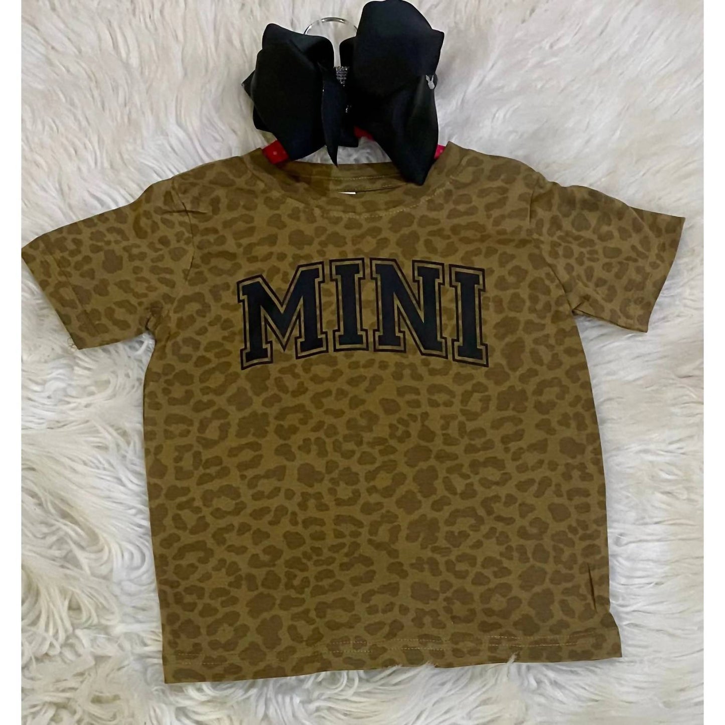 Girl's Leopard Mini Graphic Tee