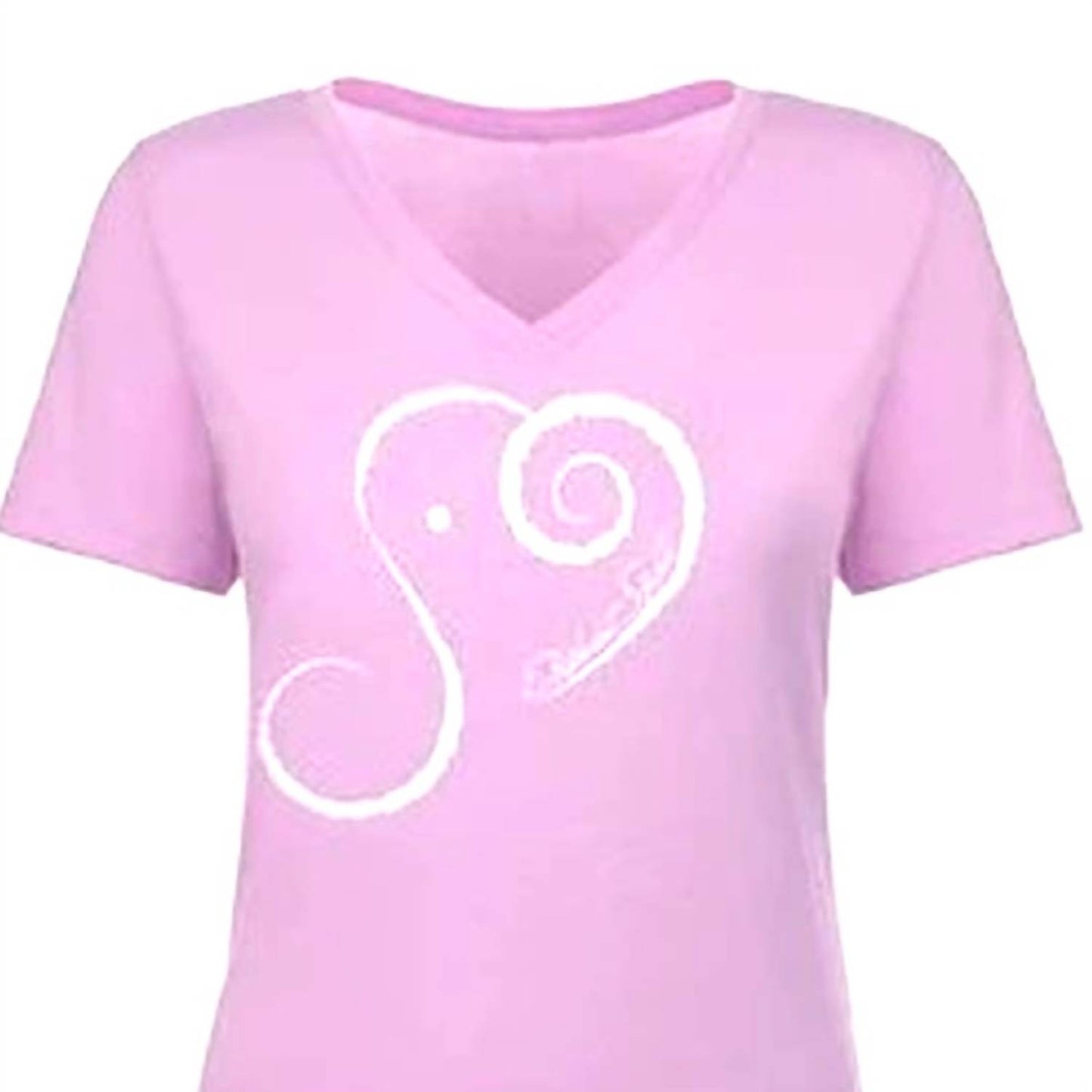 Women's Elephant Spirit Cotton Blend V-Neck Short Sleeve T-Shirt