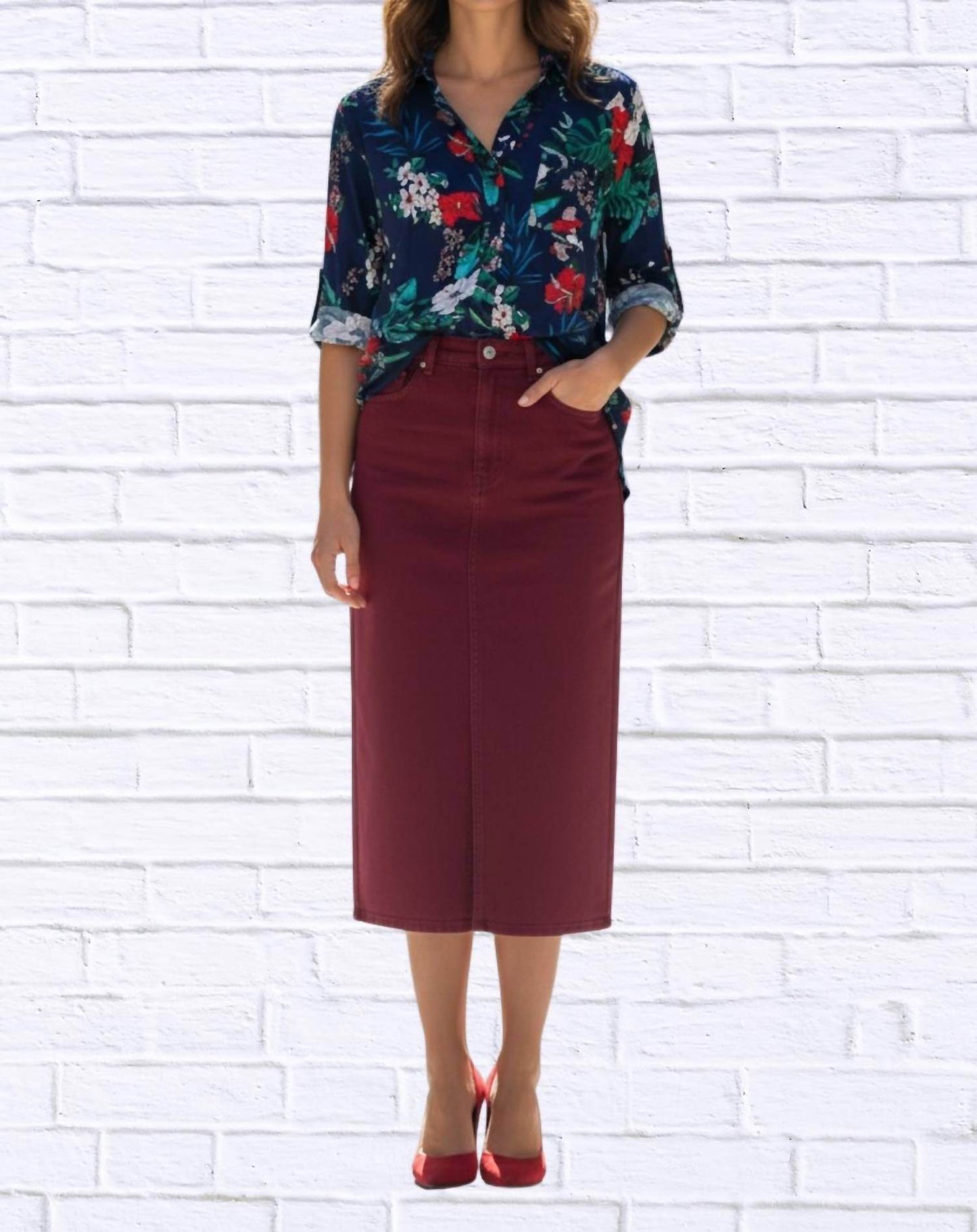 Diva USA - Tropical Floral Viscose Button-up Shirt - Rack Hunt -