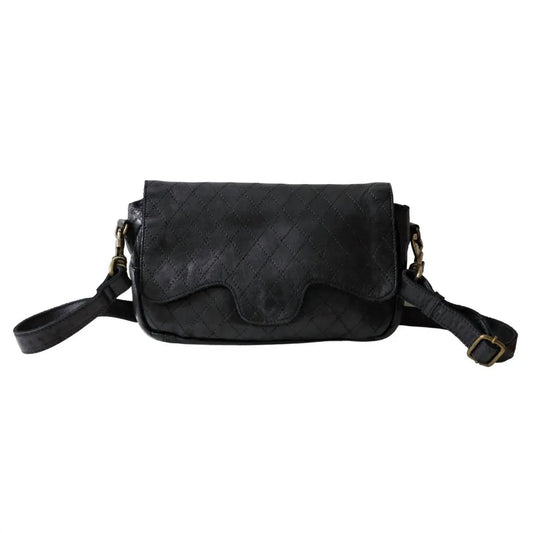 Spaghetti Western - Women's Diamond Pattern Crossbody Bag - Rack Hunt