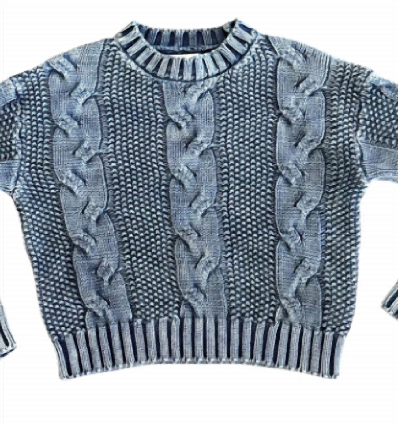 Girl's Knit Crop Sweater