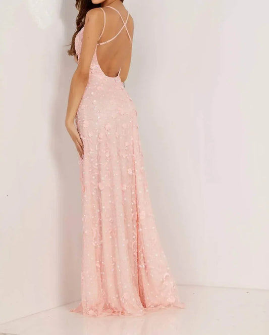Aleta - Strappy Back Double Strap Formal Gown - Rack Hunt