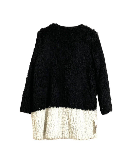 Hazel - Women's Faux Fur Two Tone Jacket - Rack Hunt -