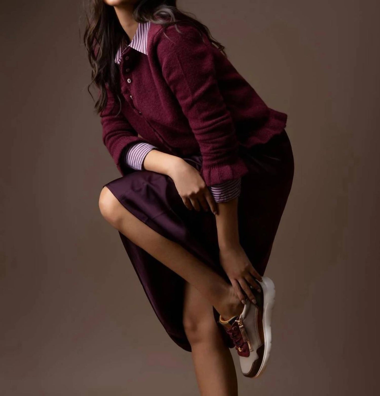 Women's Leather Casual Slip On Sneakers