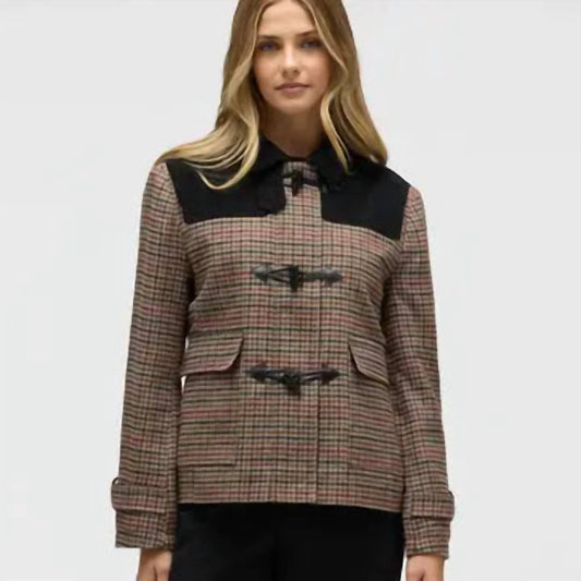 Multi Houndstooth Plaid Jacket