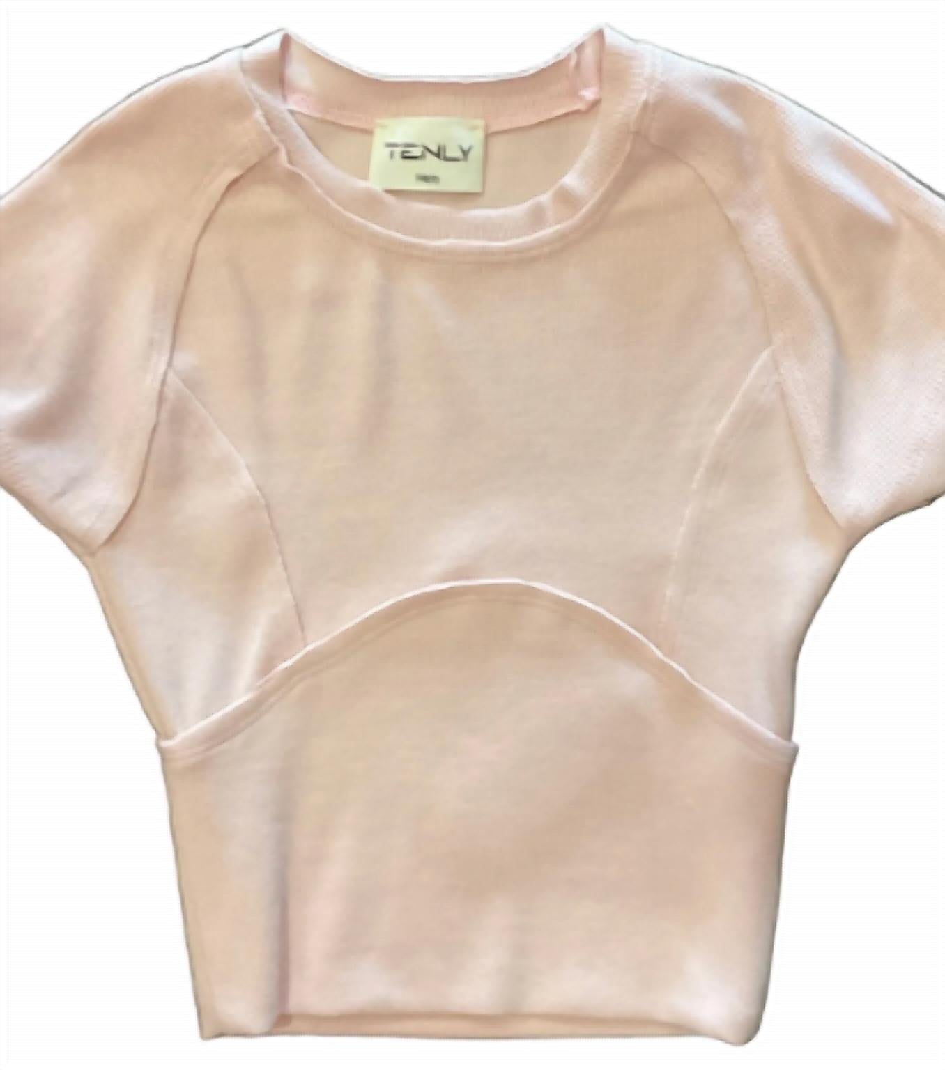 Girl's Rayon Rib Cap Sleeve Tee