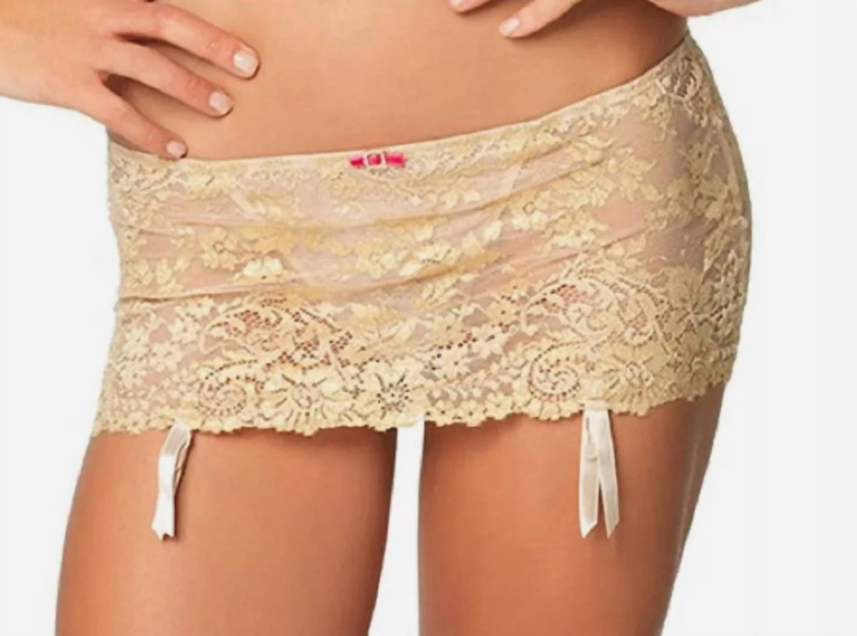 La Dame Garter Skirt With Attached G-string