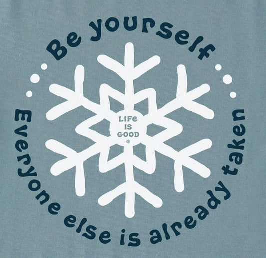 Kid's Be Yourself Snowflake Crusher Tee