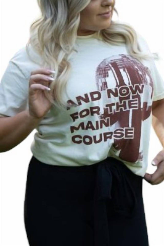 Main Course Graphic Tee Top