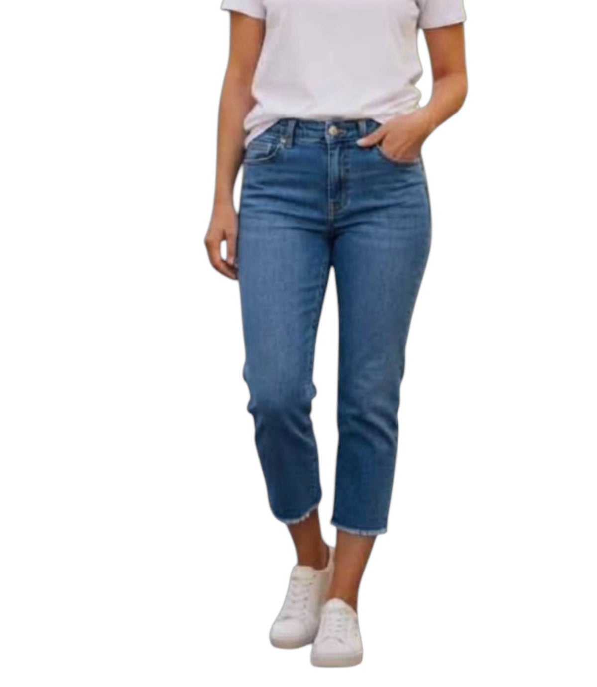 Frayed Capri Pants
