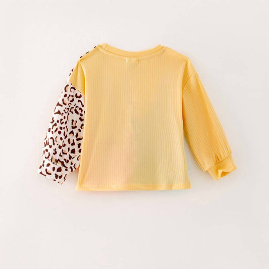 Girl's Wild About Fall Colorblock Top