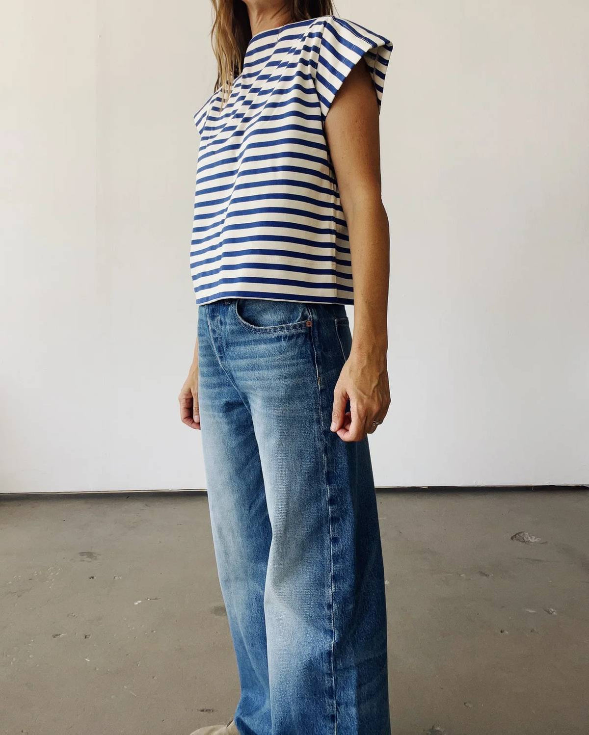 Sailor Boxy Cropped Shirt