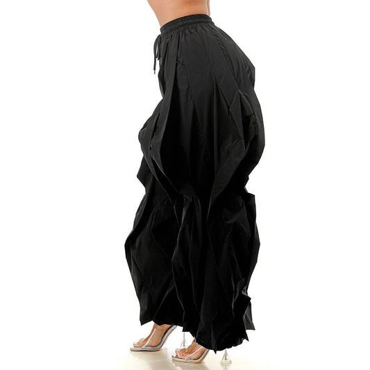 Cascading Plus Oversized Wide Leg Pants