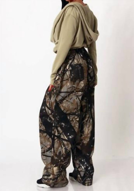 Tree Print Baggy Pants