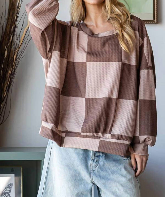 Checkered Sweatshirt
