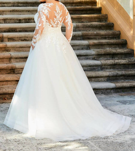 Classing A Line Wedding Gown