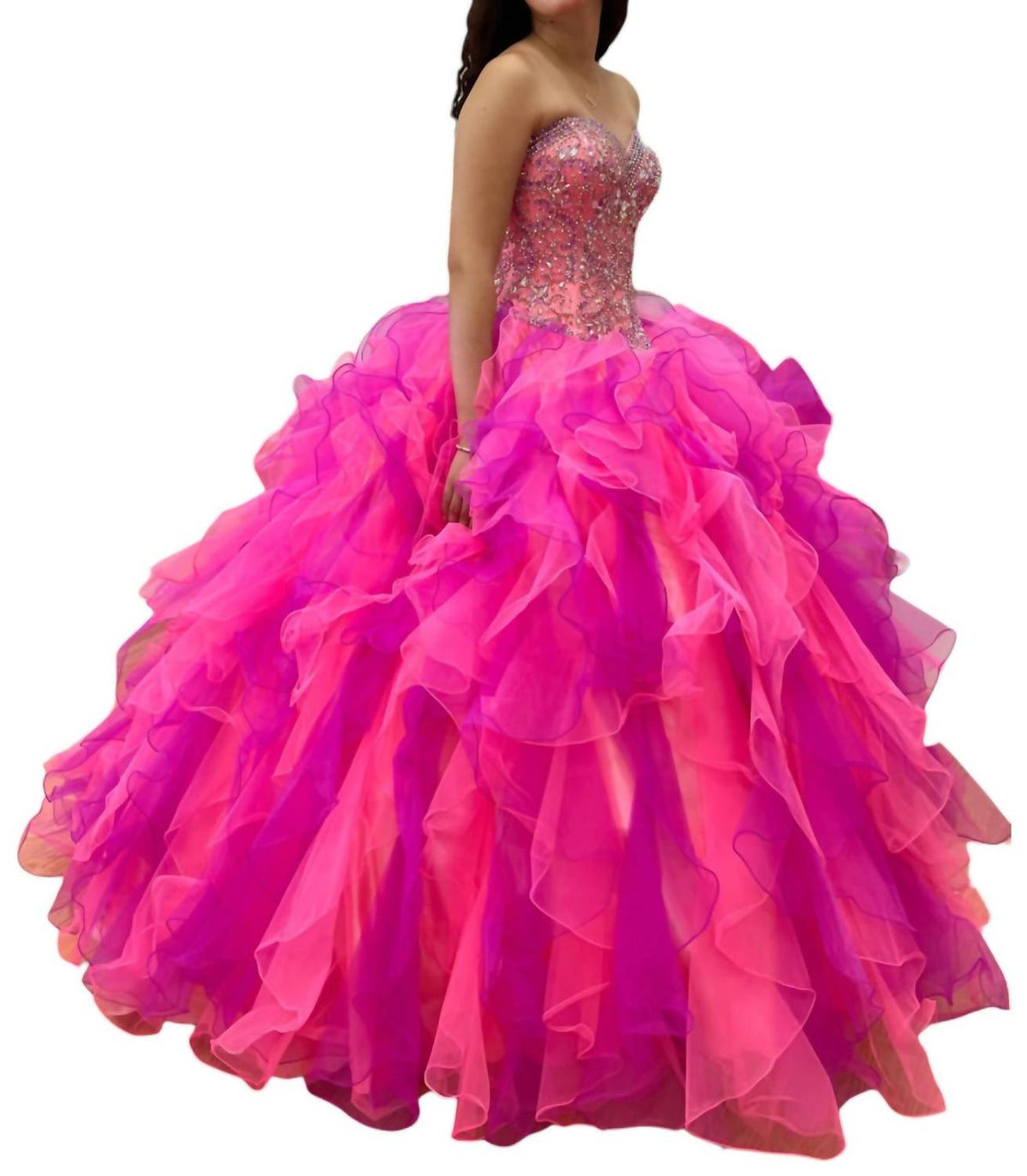 Strapless Quinceañera Dress