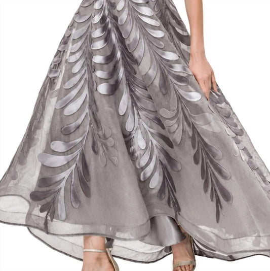Bateau Neck High Low Formal Midi Dress