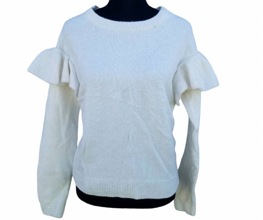 Puff-sleeves Acrylic Blend Sweater