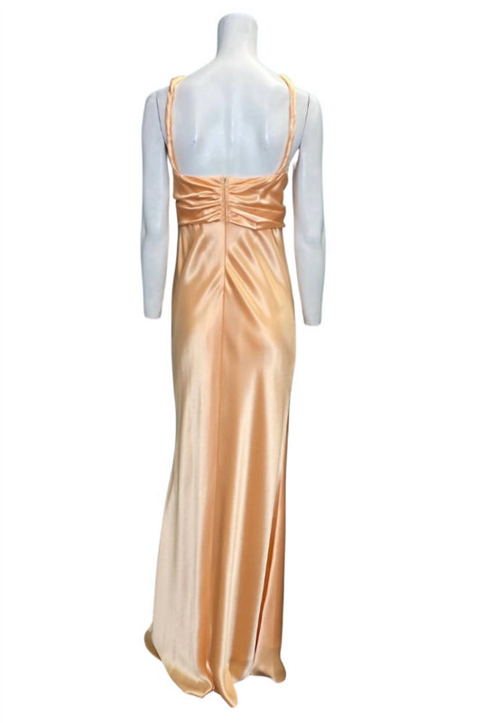 Satin Evening Gown