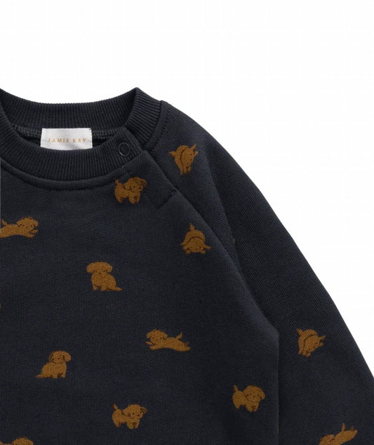 Jamie Kay Boys Organic Cotton Flynn Sweatshirt in Playful Milo Captain - view 2