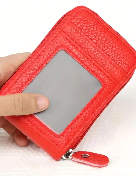 Unisex Accordion Card Wallet With Id Window