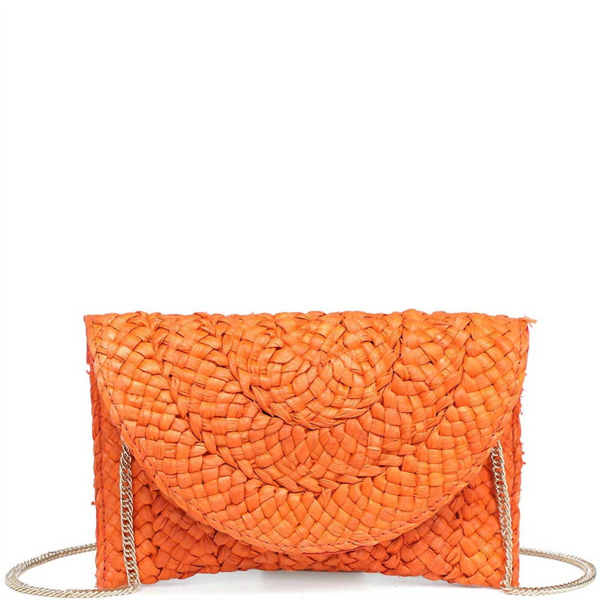Women's Fashion Straw Chain Crossbody Bag