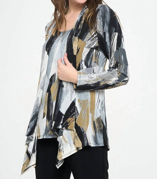 Paint The Night Away Opne Front Cardigan