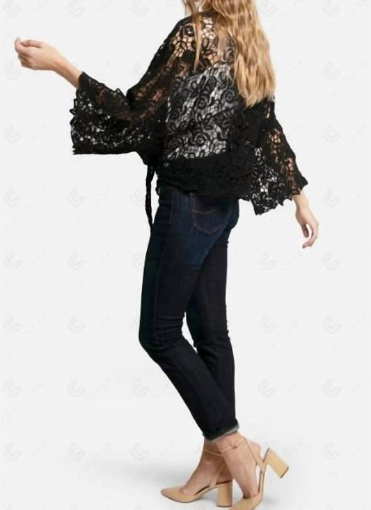Crochet Tie Front Cover Up