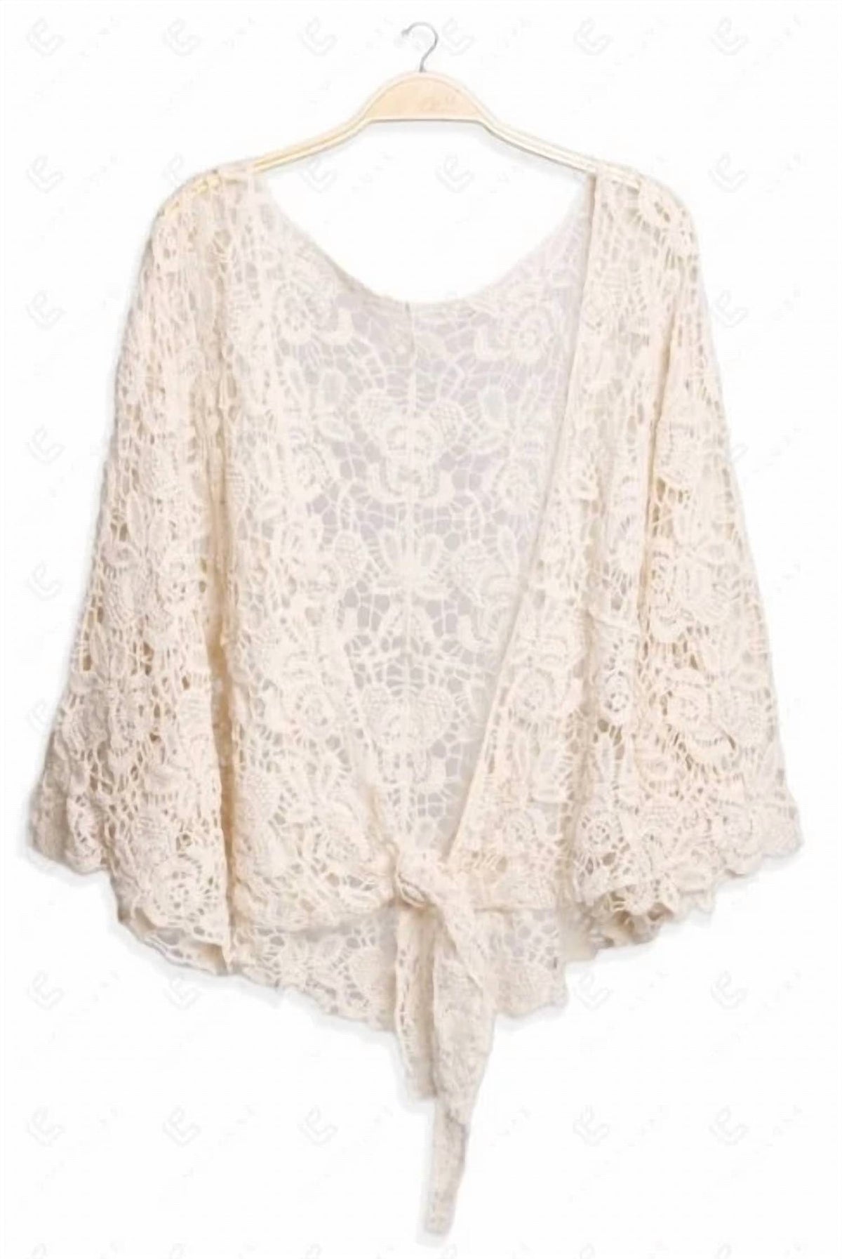 Crochet Tie Front Cover Up
