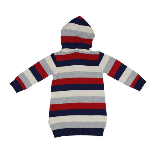 Girl's Stars Hooded Knit Sweater Dress