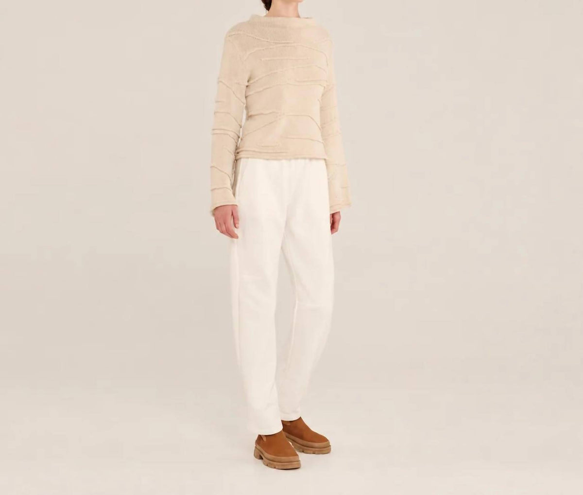 Knit Long Sleeve Blouse