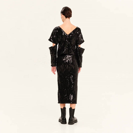 Luminous Cut-outs Blouse
