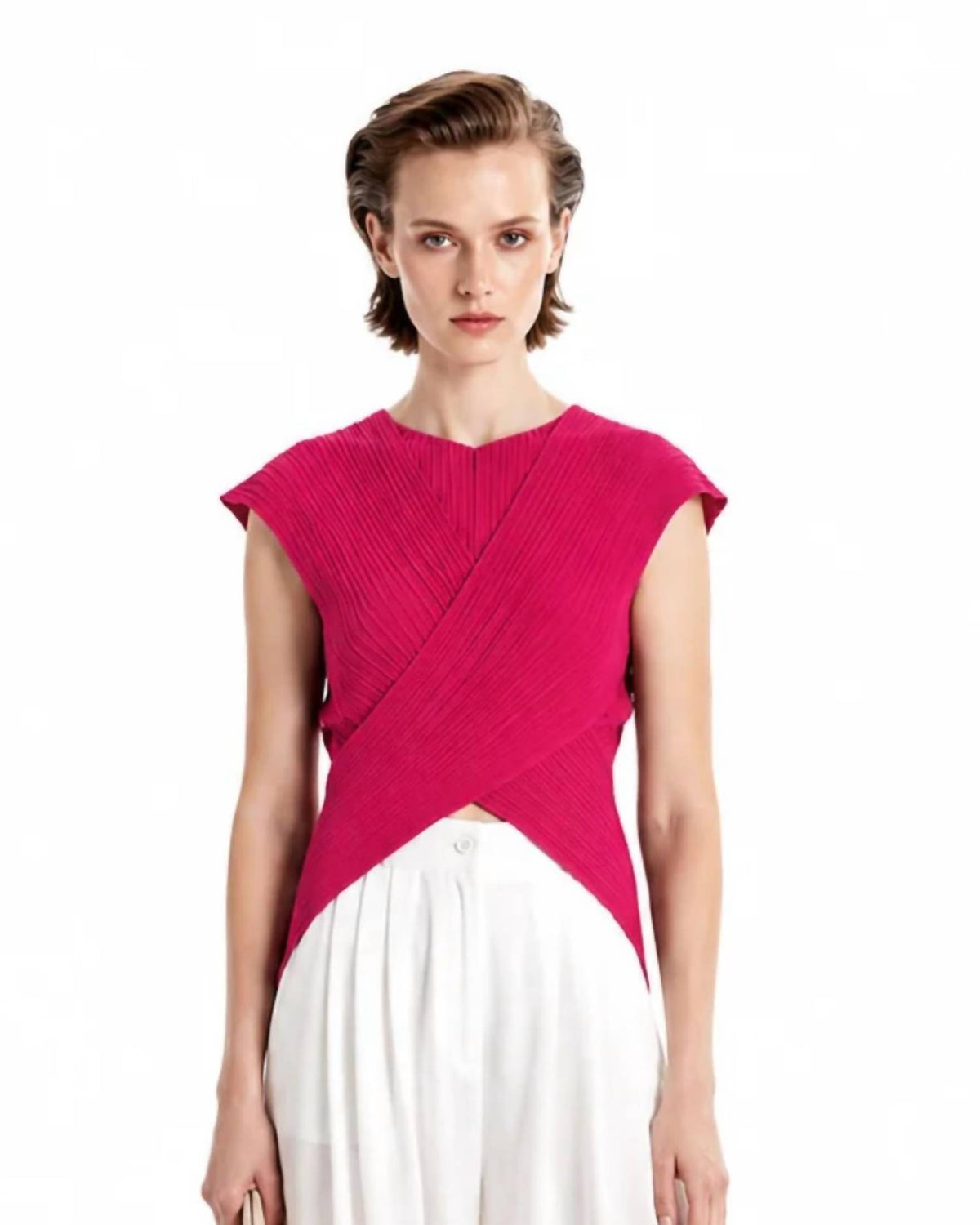 Seashells Knit Crossed Top