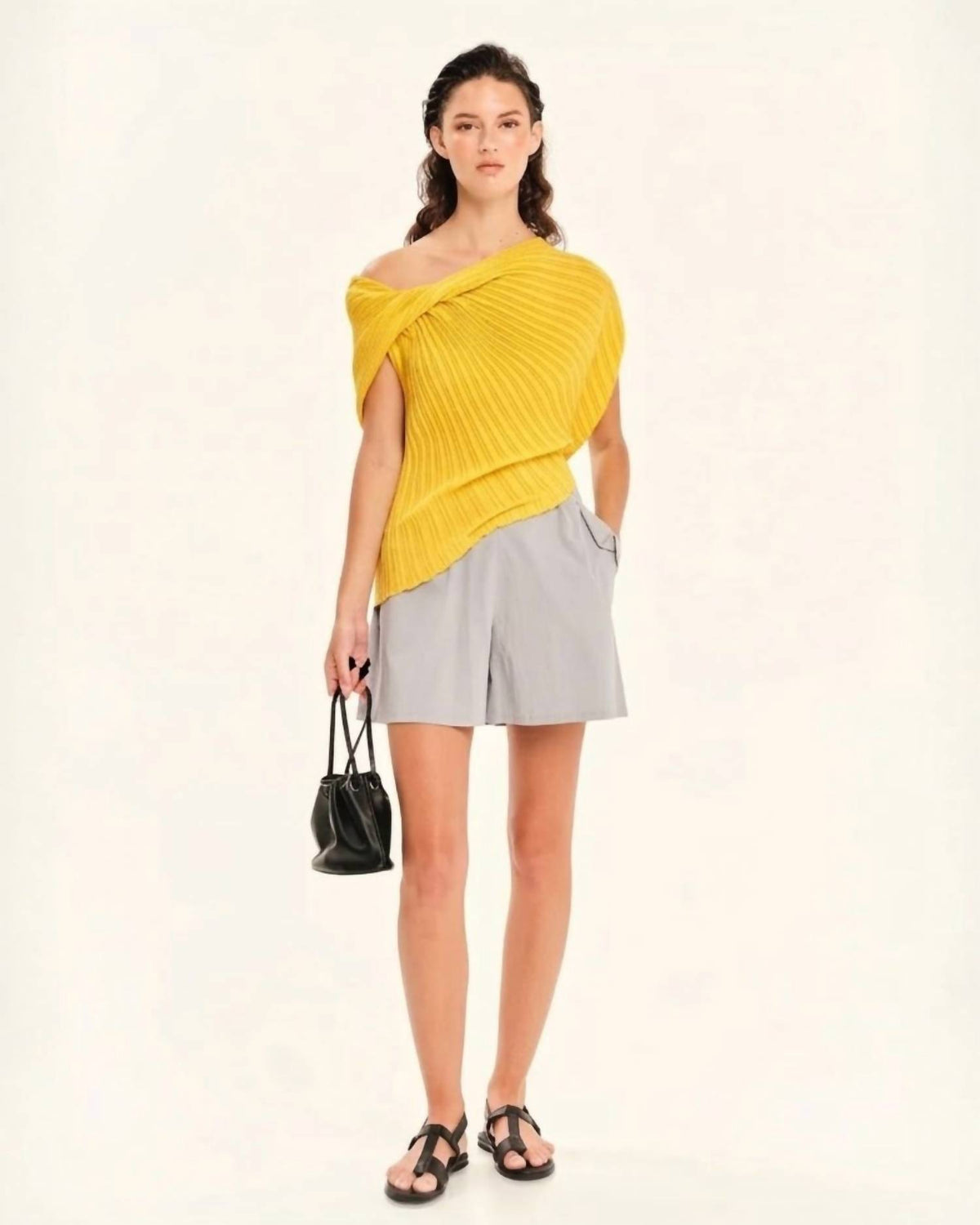Seashells Knit Draped Top