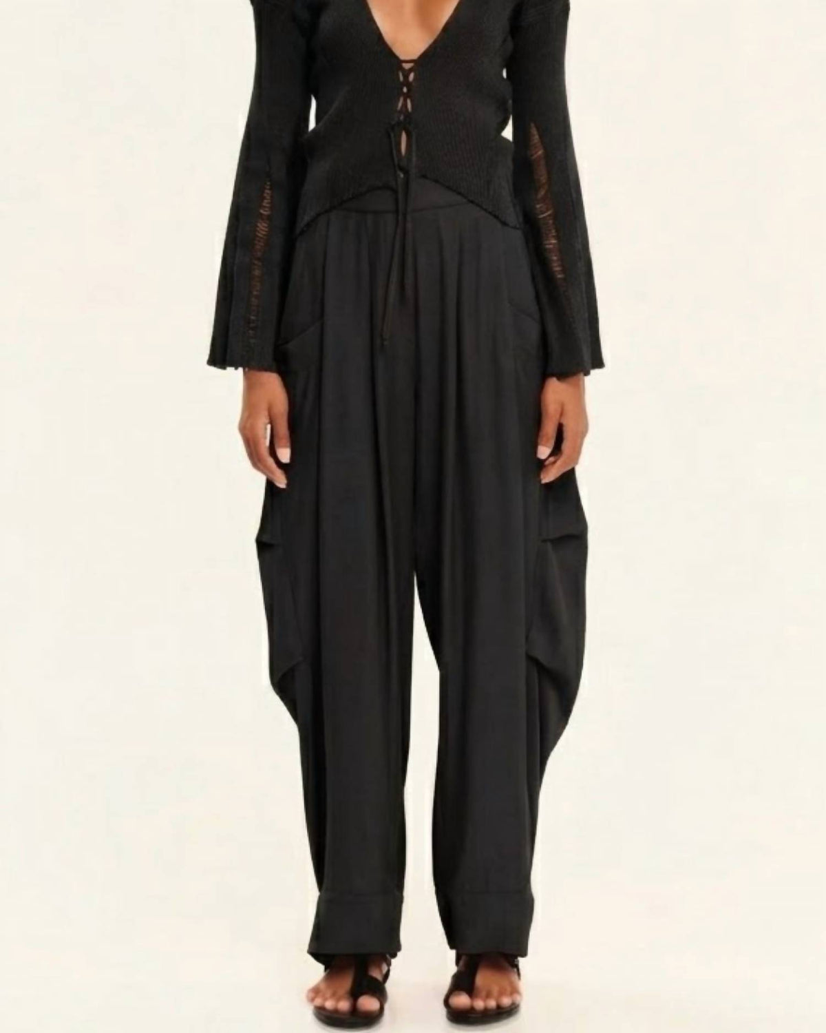 Secret Pleats Draped Trousers