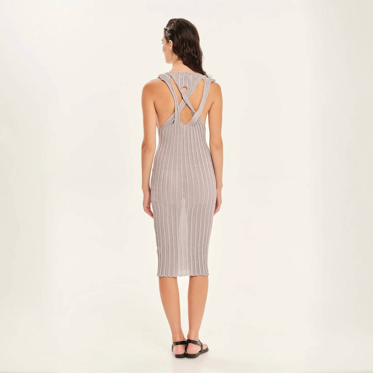 Sparkling Nights Knitted Midi Dress