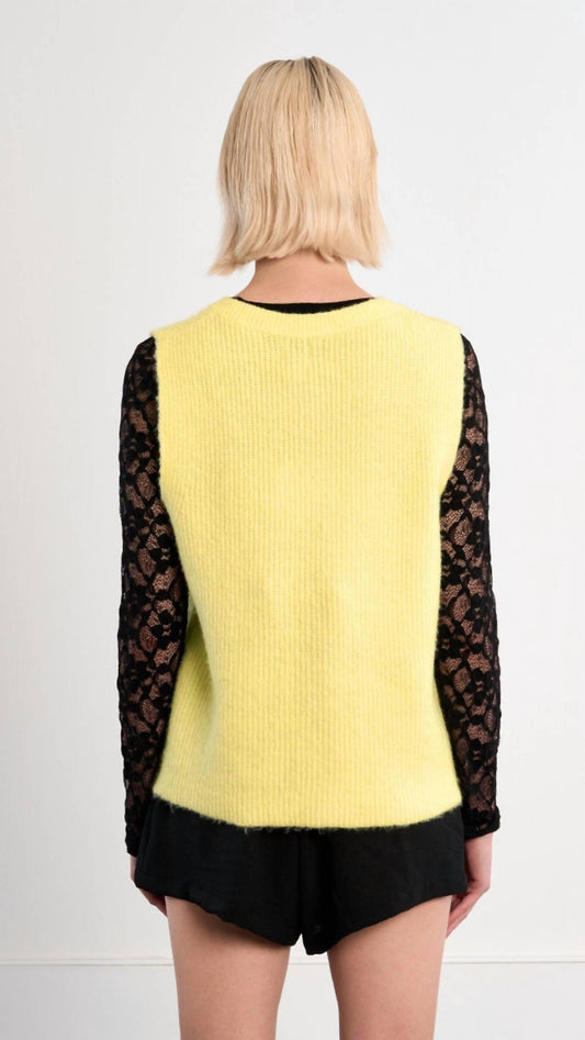 Buttoned Sweater Cardigan Vest