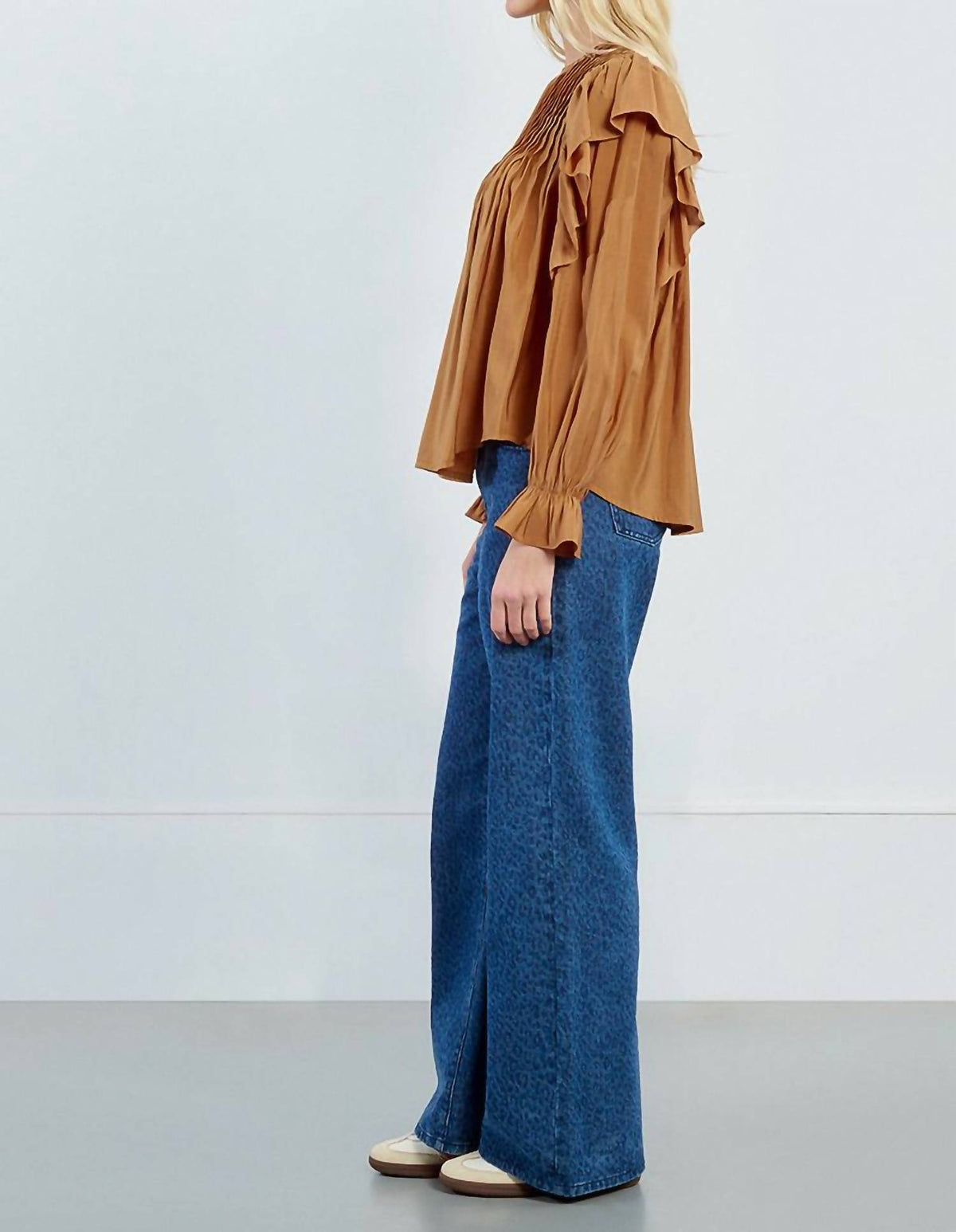 Long Sleeve Ruffle Blouse