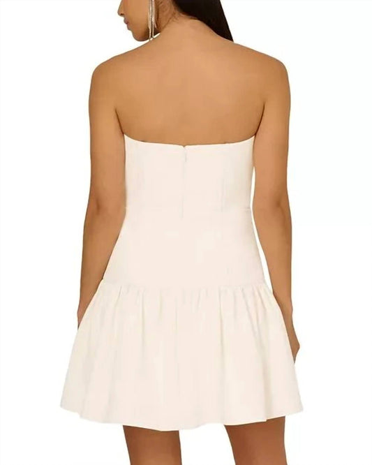 Crepe Butterfly Mini Dress